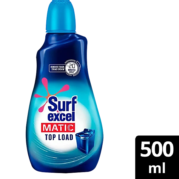 Surf Excel Matic Liquid Detergent Bottle | Top Load (500 ml)