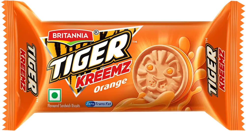 Britannia Tiger Kreemz Biscuit | Orange