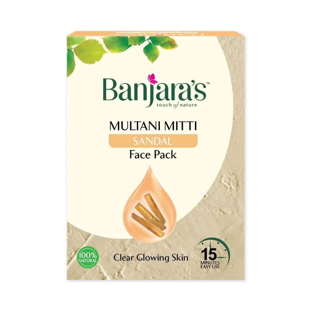 Banjara's Multani Mitti Face Pack Powder | Sandal