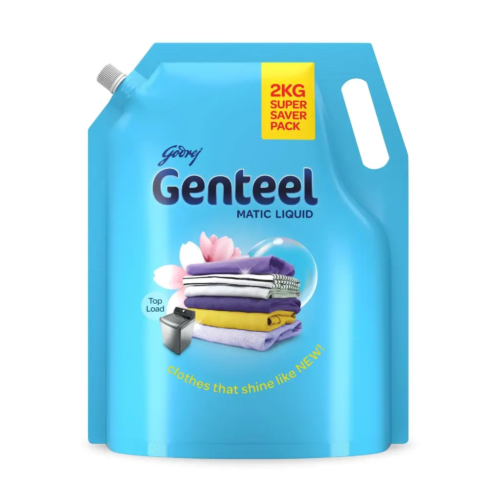 Godrej Genteel Matic Liquid Detergent  Pouch | Top Load