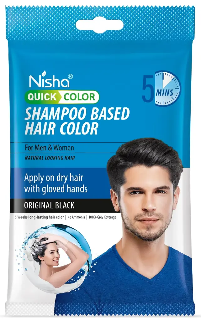Nisha shampoo based Hair Color | Black Color