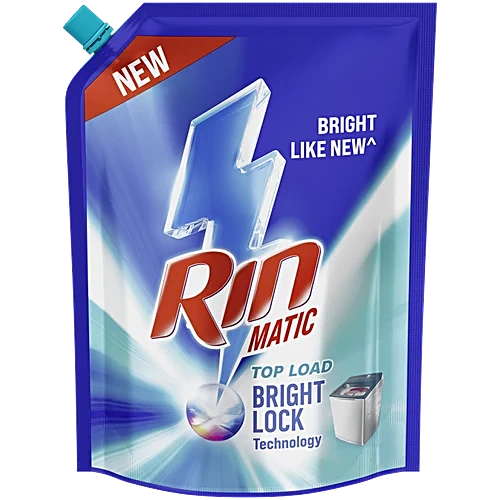 Rin Matic Detergent Liquid Pouch | Top Load