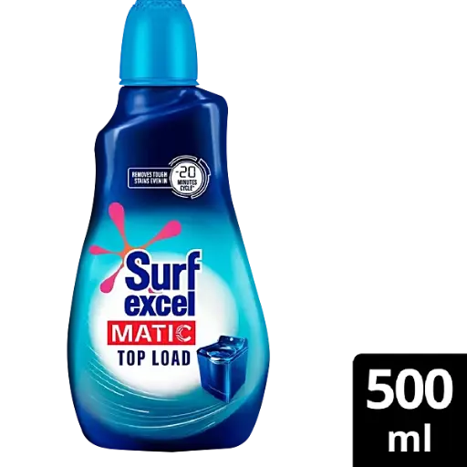 Surf Excel Matic Liquid Detergent Bottle | Top Load (500 ml)