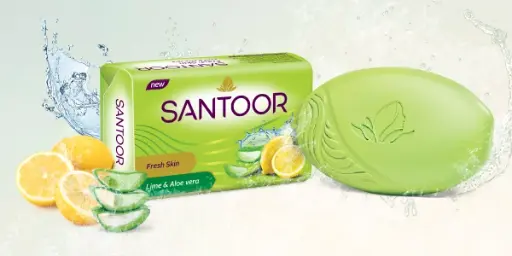 Santoor Soap | Lime & Aloe vera