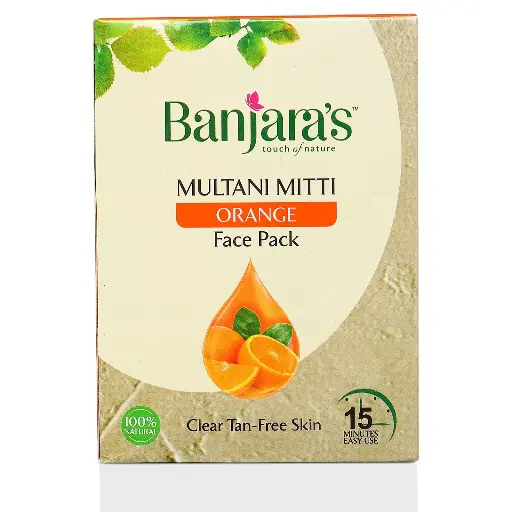 Banjara's Multani Mitti Face Pack Powder | Orange