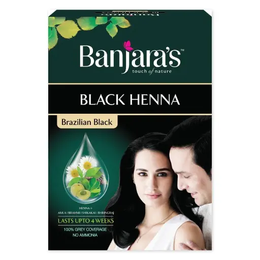 Banjara's Black Henna Powder | Brazilian Black Color